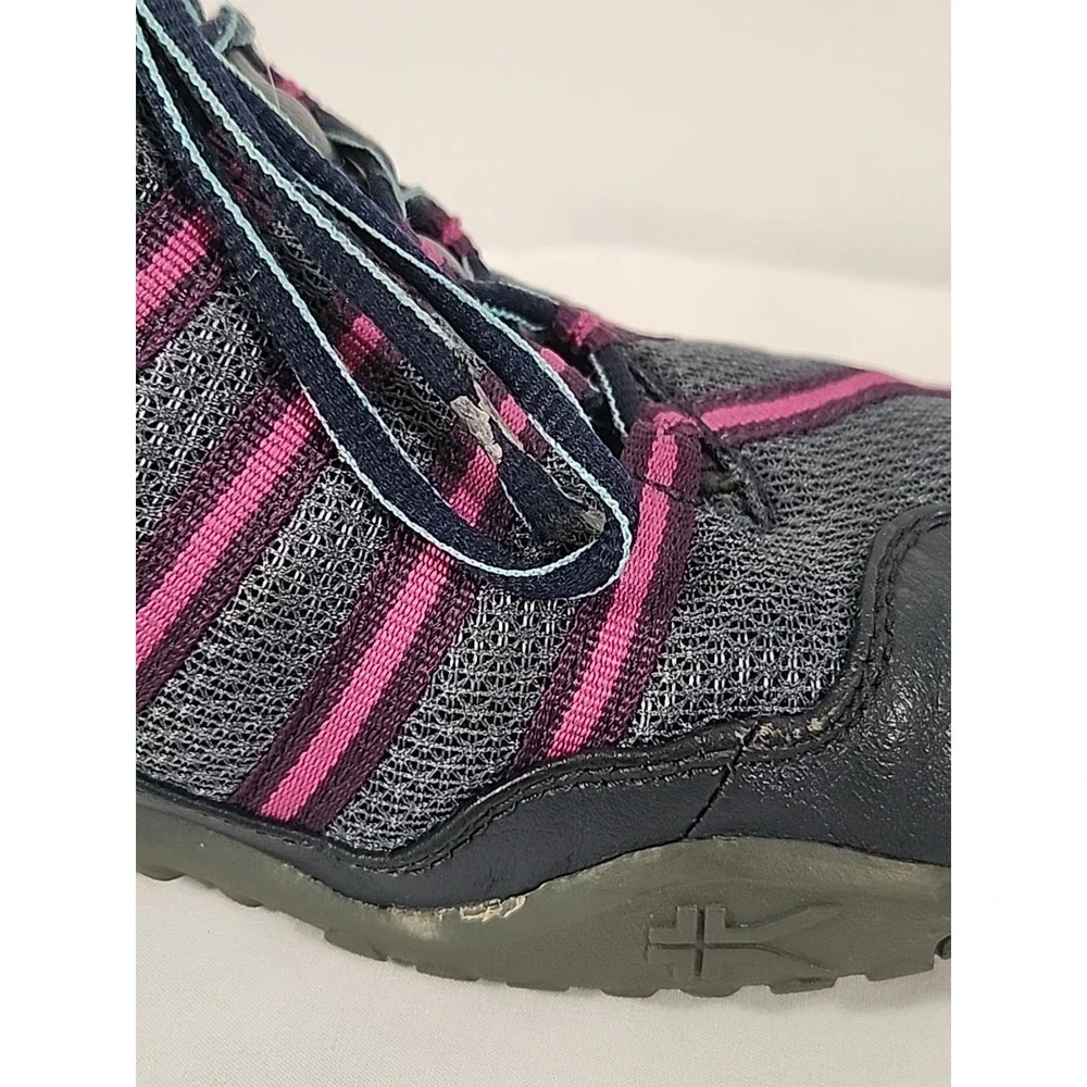 Kuru Chicane Hiking‎ Trail Shoes Navy Purple Leather Mesh Womens 8.5 200620E